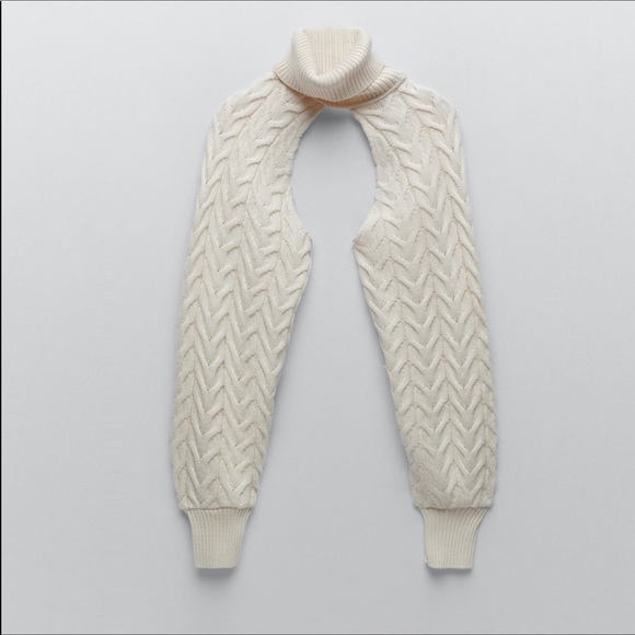 NWT Zara 3 Piece Cable-Knit Arm Warmer, Tank & D… - Picture 4 of 16